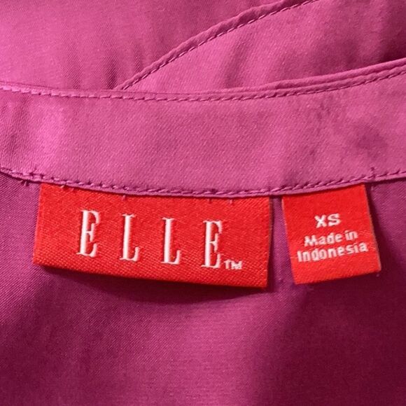 ELLE WOMENS EXTRA SMALL TOP BLOUSE SLEEVELESS FLORAL DETAIL EMBELLISHED - Picture 6 of 7